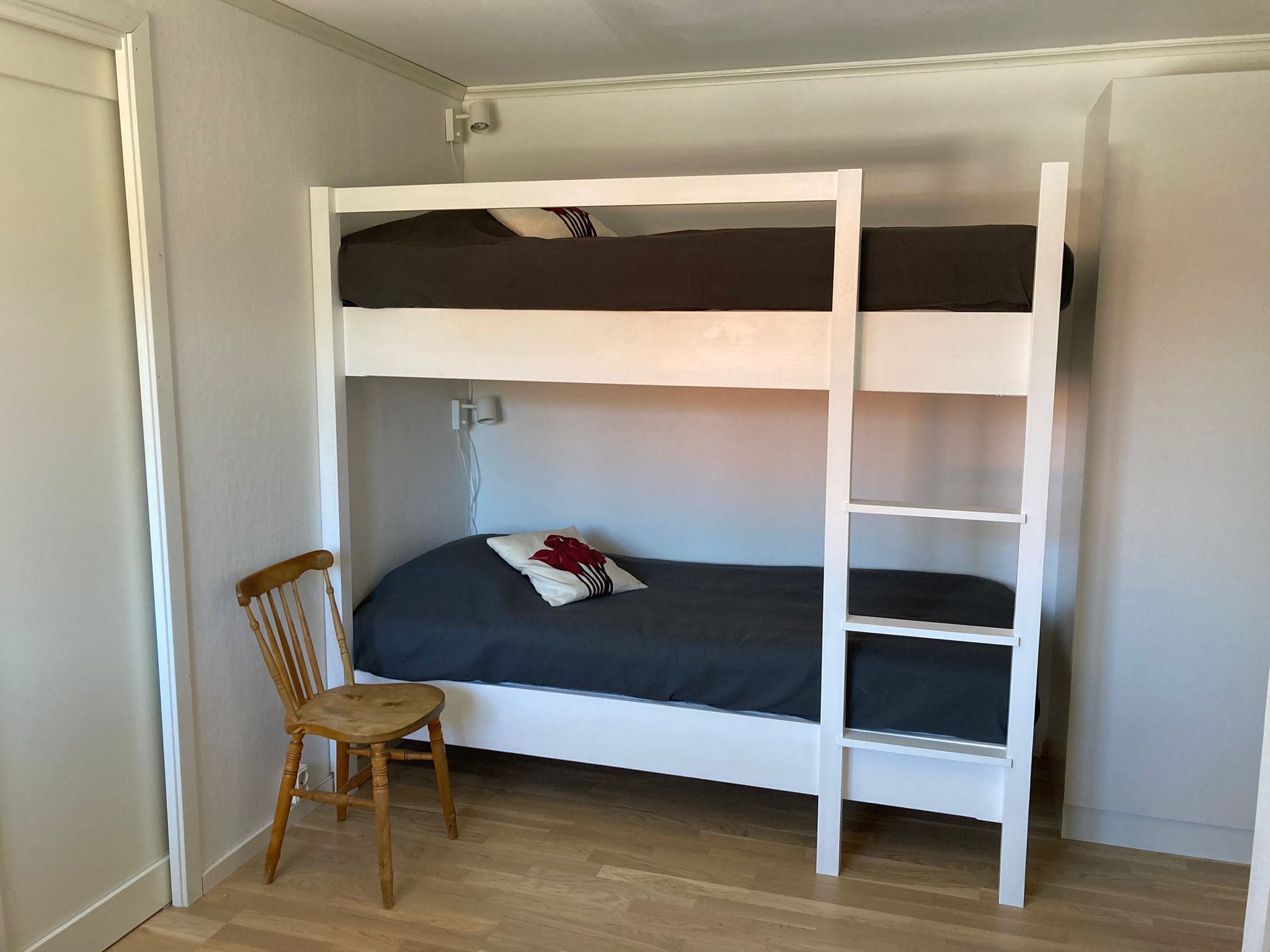 Sovrum med skjutdörr