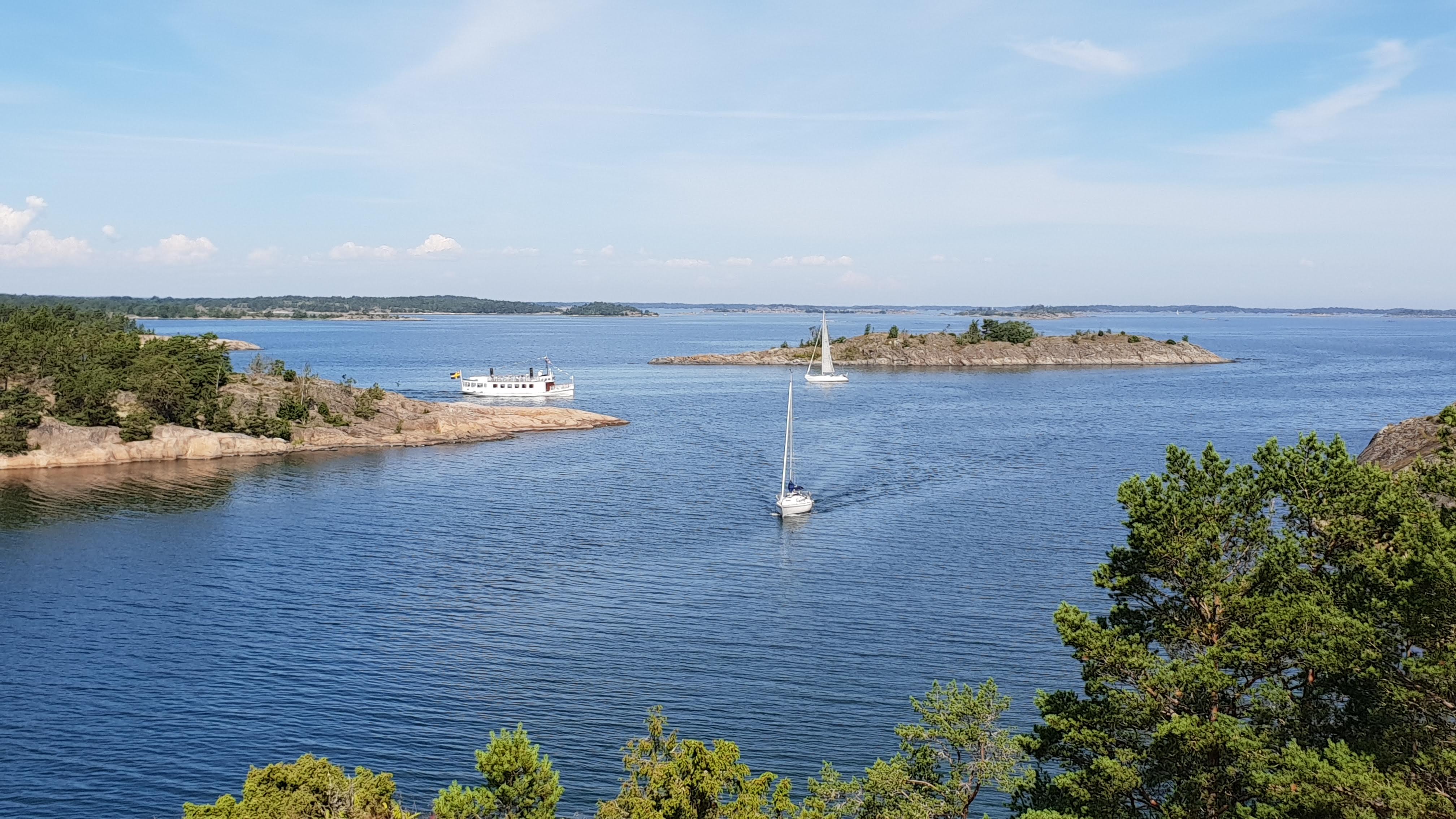 Utsikt från berget vid gästhamnen